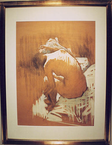 小磯良平「裸婦」エッチング :: 絵画買取・販売 - シバヤマ