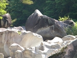 昇仙峡　富士石と甌穴