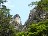 昇仙峡　覚円峰と天狗岩