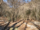 昇仙峡　旧羅漢寺跡地への登山口