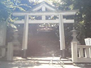 「男坂」の鳥居